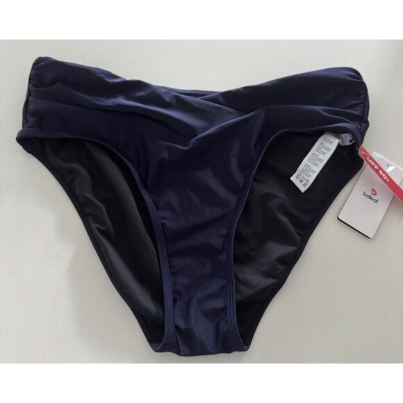 BALEAF Women's Bikini Bottom High Waisted Swim Bottom Full Coverage blue Medium - Picture 7 of 12